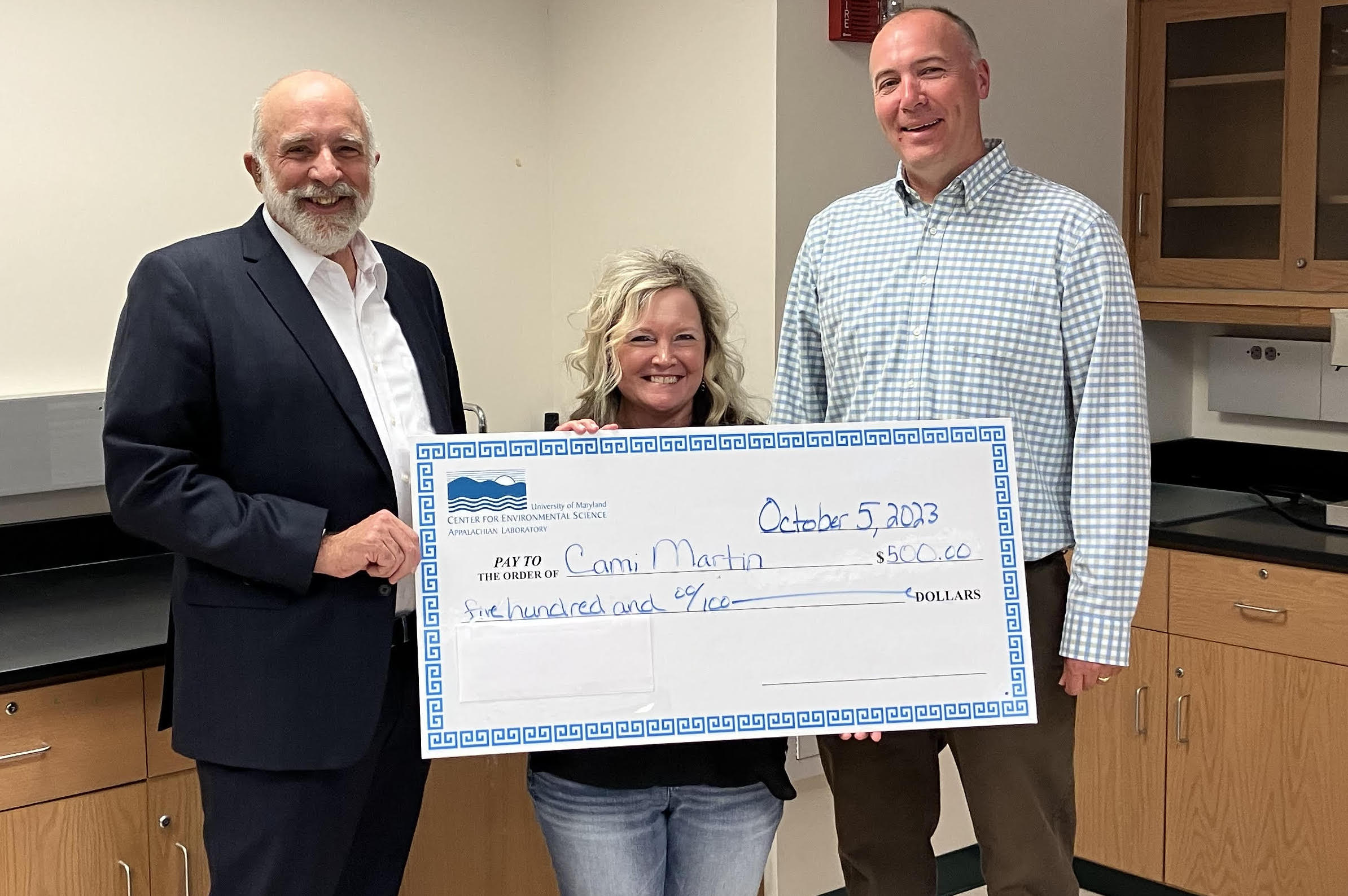 Cami Martin recognized with UMCES Staff Excellence Award