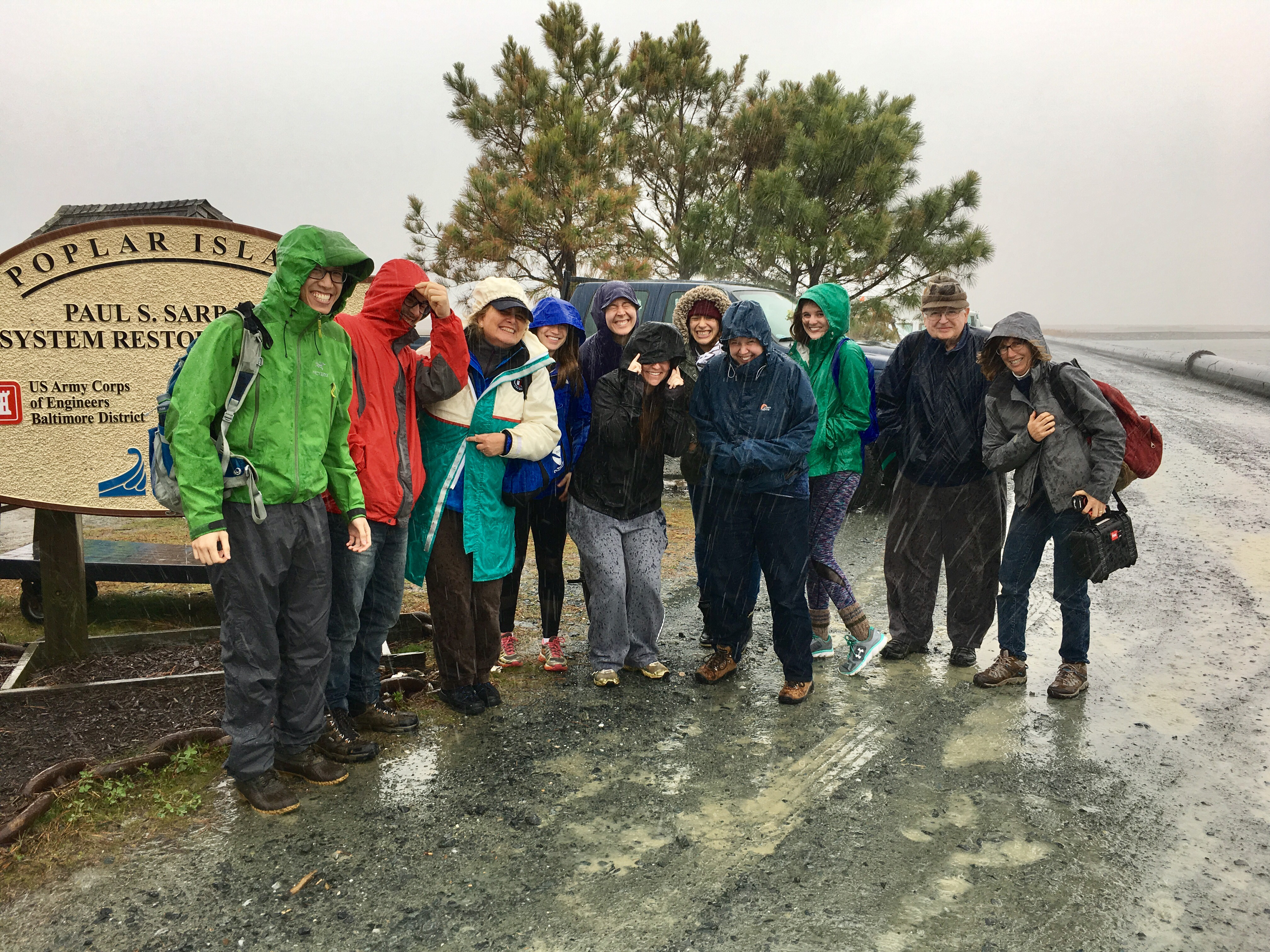 Biological oceanography class tours Poplar Island