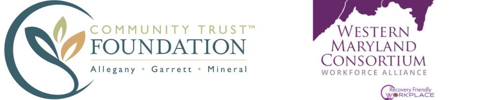 Logos for the Community Trust Foundation and Western Maryland Consortium Workforce Alliance