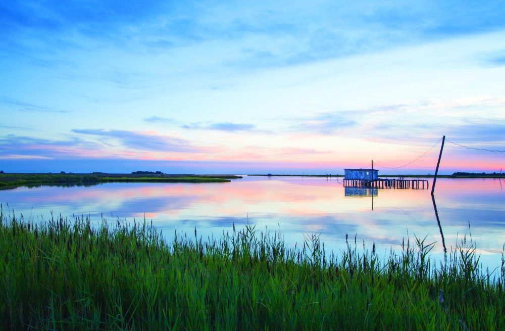 Sunset on the water