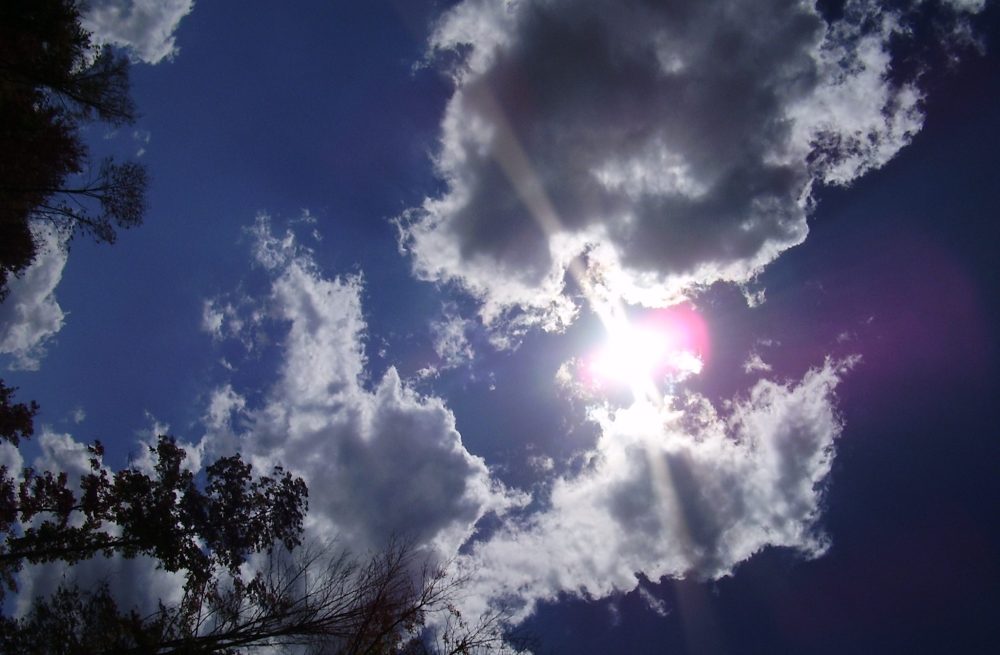 Clouds with sun