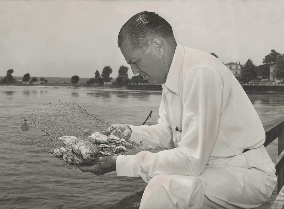 Truitt with oysters