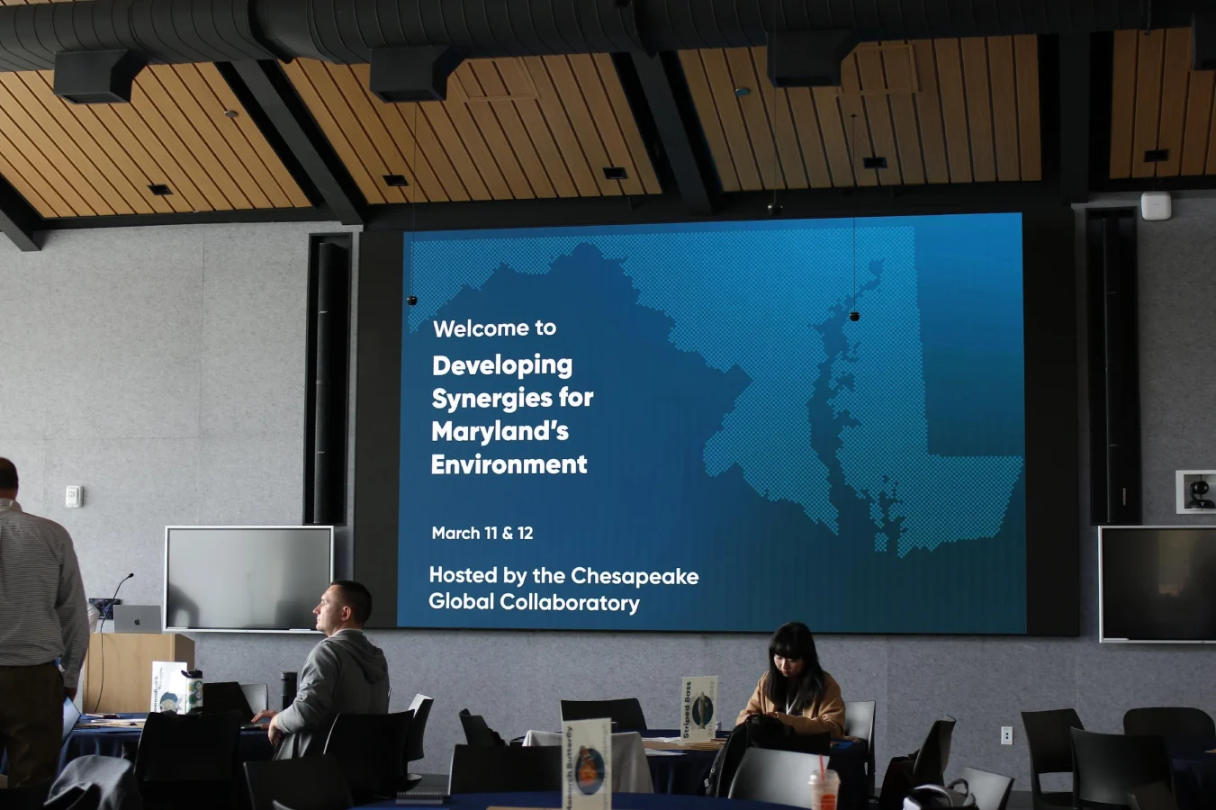 The opening slide from the retreat's presentation