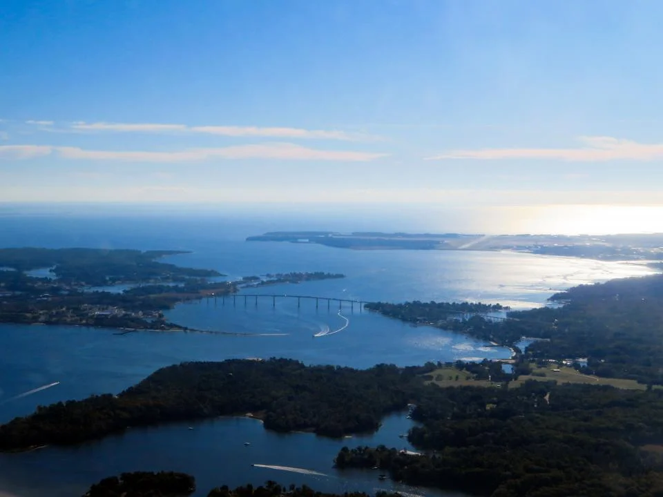 Aerial view of the Patuxent River
