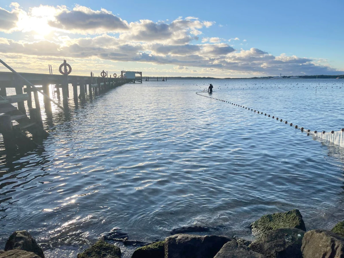 CBL Pier with waterfront next to it.