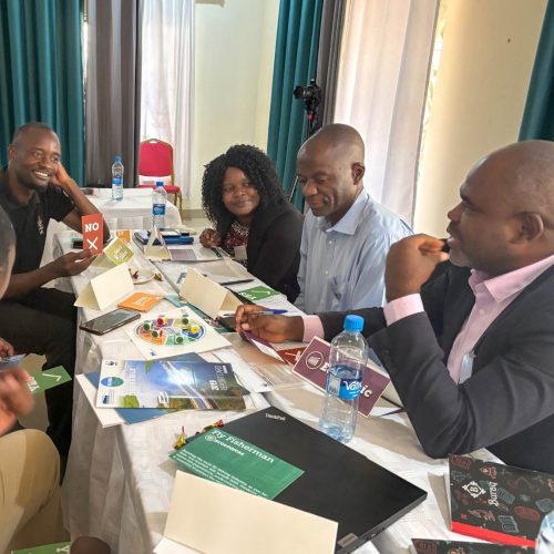 A group of stakeholders working with environmental data