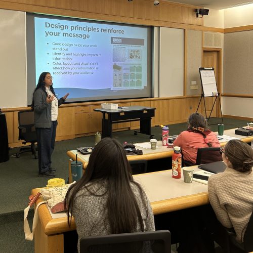 An IAN trainer works with a group of professionals
