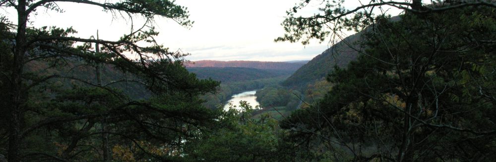 Panoramic View of the Appalachian Mountains with a river running through them
