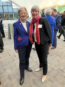 Maryland Sea Grant's first director Rita Colwell (left) and Fredrika Moser (right)