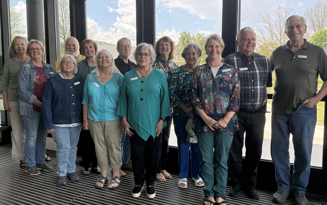 Members of the Mountain Laurel Garden Club Conservation Committee standing in group.