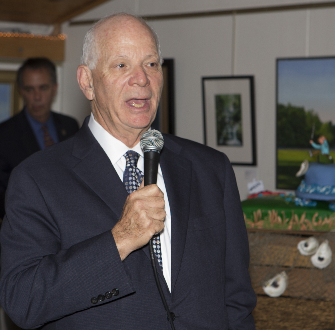 U.S. Senator Ben Cardin; Maryland Secretary of Natural Resources Mark Belton and Maryland Secretary of the Environment Ben Grumbles.
