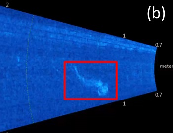 In July 2013 and 2014, the team tested a sonar imaging system off of the pier called ARIS, which takes pictures in the water using sound signals.