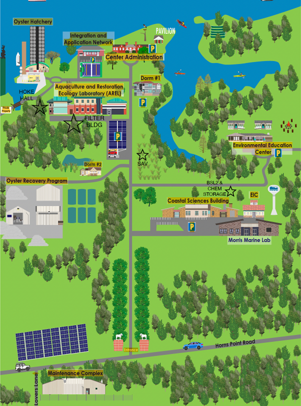 Horn Point Campus Map