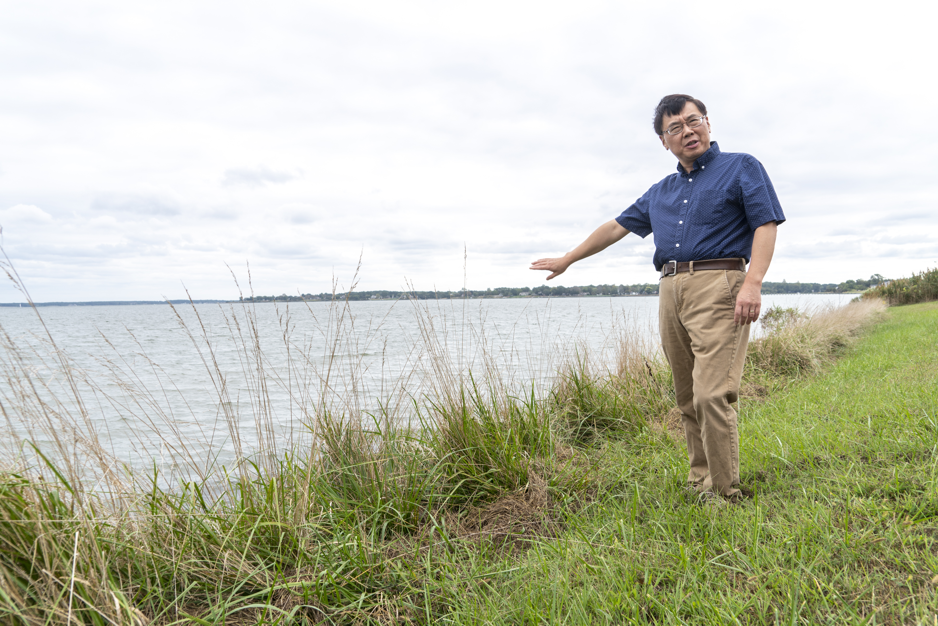Ming Li on a Coastal Shoreline