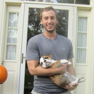 Ryan and his family dog
