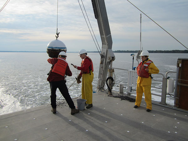 Aft deck on the R/V Carson Aft deck on the R/V Carson